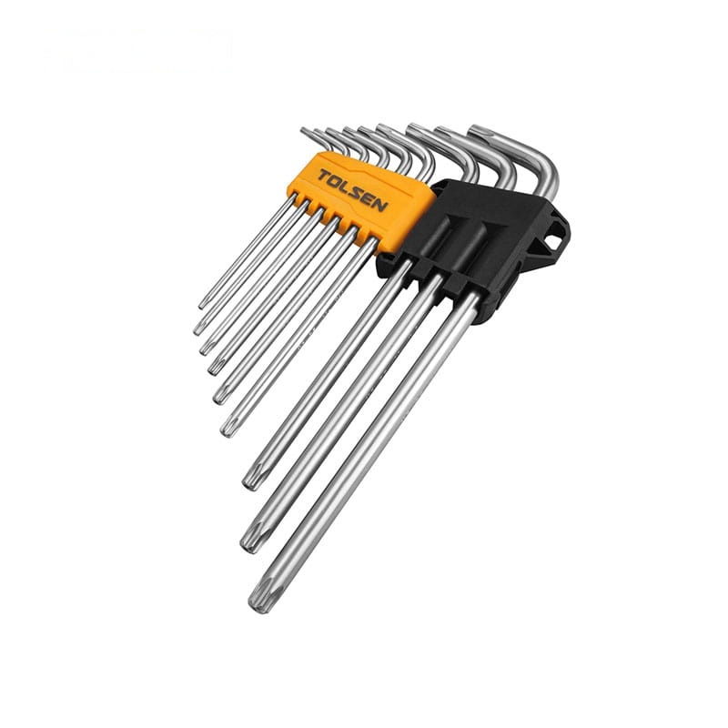 9PCS TORX EXTRA-LONG ARM HEX KEY SET - FASTENING TOOLS - AGC Tools Ghana